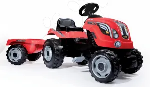 SMOBY - Šliapací traktor Farmer XXL červený s vozíkom