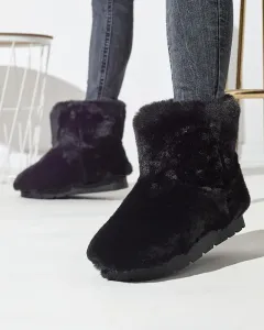 Dámske snehové topánky v čiernej farbe Ottola- Obuv