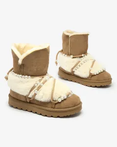 Royalfashion Dámske snehové topánky s perlami Cuvilav #8663635