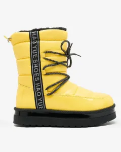 Royalfashion Yellow dámske snehové topánky Gepanden