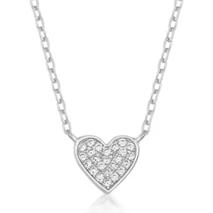 SOFIA strieborný náhrdelník pavé srdce CONZB110227