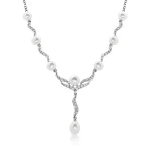 SOFIA strieborný náhrdelník so sladkovodnými perlami WWPS080238N-1