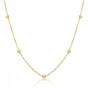 SOFIA zlatý náhrdelník s guličkami BIP005.18.1281.1.45.7