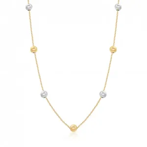 SOFIA zlatý náhrdelník s guličkami PAK12082GW