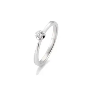 SOFIA DIAMONDS prsteň z bieleho zlata s diamantom 0,10 ct BE41/05951-W #2649686