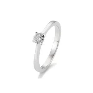 SOFIA DIAMONDS prsteň z bieleho zlata s diamantom 0,104 ct BE41/05763-W #2649576