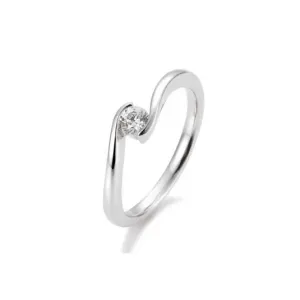 SOFIA DIAMONDS prsteň z bieleho zlata s diamantom 0,20 ct BE41/85942-W #2649370