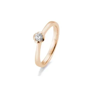SOFIA DIAMONDS prsteň z ružového zlata s diamantom 0,15 ct BE41/05952-R #2649652