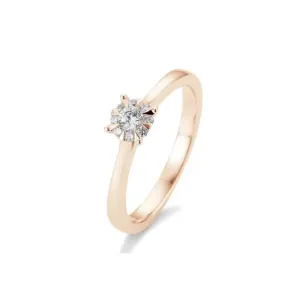 SOFIA DIAMONDS prsteň z ružového zlata s diamantom 0,18 ct BE41/05764-R #2649523