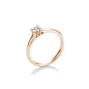 SOFIA DIAMONDS prsteň z ružového zlata s diamantom 0,25 ct BE41/05721-R