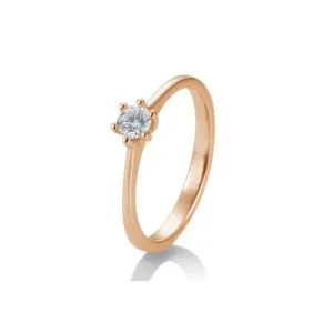 SOFIA DIAMONDS prsteň z ružového zlata s diamantom 0,25 ct BE41/82142R #2647772