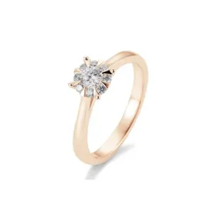 SOFIA DIAMONDS prsteň z ružového zlata s diamantom 0,39 ct BE41/05765-R #2649518