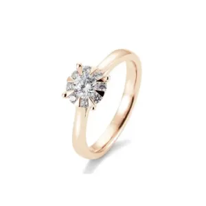 SOFIA DIAMONDS prsteň z ružového zlata s diamantom 0,53 ct BE41/05766-R #2649501