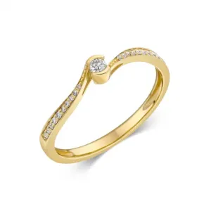 SOFIA DIAMONDS zlatý zásnubný prsteň CK50004481250 #2643601