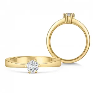SOFIA DIAMONDS zlatý zásnubný prsteň s diamantom 0,33 ct BDRB00071YG