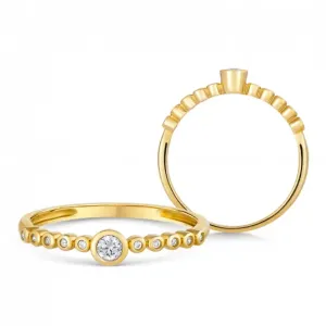 SOFIA zlatý prsteň so zirkónmi GEMBG27454-15 #2644842
