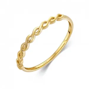 SOFIA zlatý prsteň vrstviteľný v jednoduchom dizajne GEMBG31586-01 #2646269