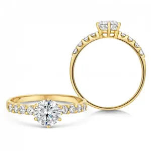 SOFIA zlatý zásnubný prsteň so zirkónmi GEMBG23068-19 #2657586