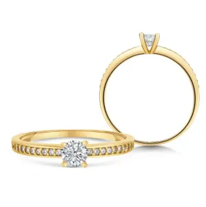 SOFIA zlatý zásnubný prsteň so zirkónom ZODLRZ671310XL1 #2652978