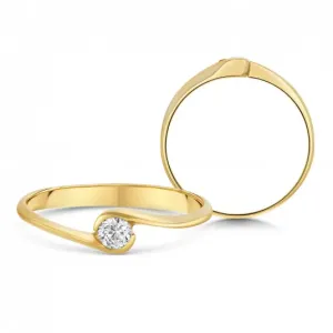 SOFIA zlatý zásnubný prsteň ZODLR191410XL1
