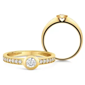 SOFIA zlatý zásnubný prsteň ZODLR235710XL1 #2655321