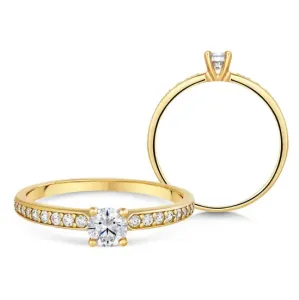 SOFIA zlatý zásnubný prsteň ZODLR252310XL1 #2642968