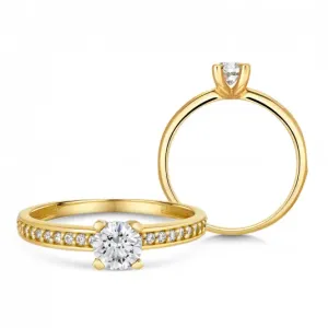 SOFIA zlatý zásnubný prsteň ZODLRZ670910XL1 #2646536