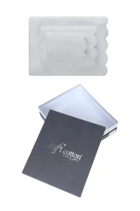 Soft Cotton – Darčekové balenie uterákov a osušky Silvia, 3 ks, biela