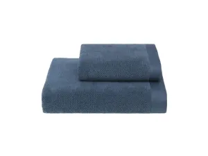 Soft Cotton – Darčeková súprava uterák a osuška Lord, 2 ks, modrá