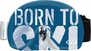 Soggle Goggle Cover Text Born To Ski Obal na lyžiarske okuliare