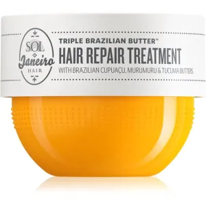 Sol de Janeiro Triple Brazilian Butter™ Hair Repair Treatment intenzívne hydratačná a vyživujúca maska pre suché a poškodené vlasy 75 ml