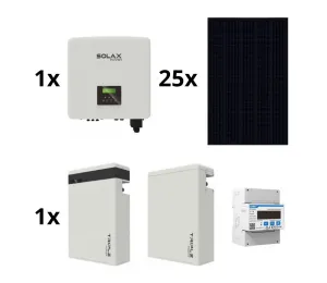SolaX Power Sol. zostava: SOLAX Power - 10kWp RISEN Full Black + 15kW SOLAX menič 3f + 11,6 kWh batérie
