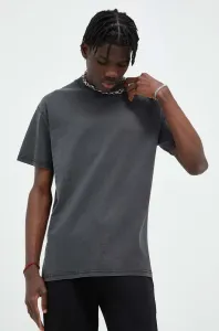 Bavlnené tričko Solid šedá farba, jednofarebný #8949114