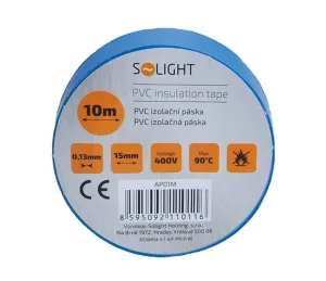Solight Izolačná páska 15mm x 0,13 mm x 10m, modrá AP01M