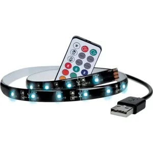 Solight LED RGB pásik pre TV, 2× 50 cm, USB, vypínač, diaľkový ovládač