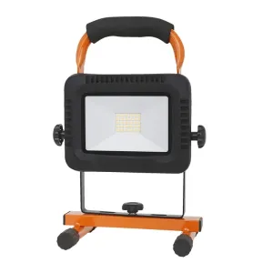 Solight Solight LED reflektor, 20W, prenosný, nabijací, 1600lm, oranžovo-čierny