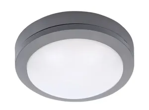 Solight Solight LED vonkajšie osvetlenie guľaté, sivé, 13W, 910lm, 4000K, IP54, 17cm