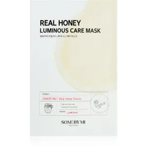 Some By Mi Daily Solution Honey Luminous Care rozjasňujúca plátienková maska 20 g