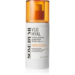 Some By Mi V10 Hyal Hydra Capsule Sunscreen ochranný krém pre citlivú a intolerantnú pleť SPF 50+ 40 ml