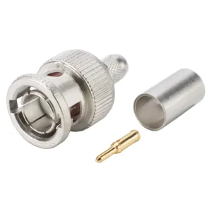 Sommer Cable BNC HD-SDI crimp-male connector 0.8/3.7, straight, nickel coloured