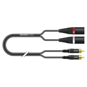 Sommer Cable IC Onyx 2x0,25qmm, Black, 2,50m #6955408