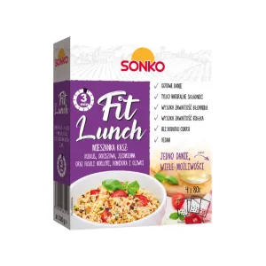 Fit Lunch mix krúpov s fazuľkami borlotti - SONKO, 4x80g