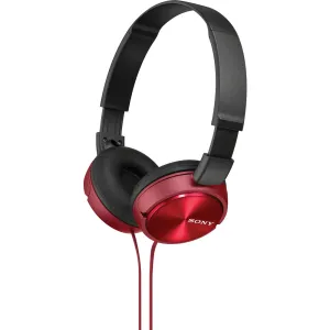 Sony MDRZX310, červená náhlavní sluchátka řady ZX