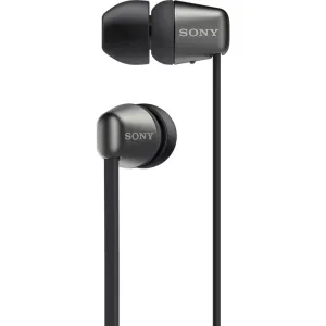 Sony WIC310 bezdrátová Bluetooth sluchátka do uší, ovladač s mikrofonem, černá