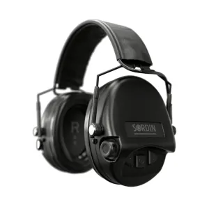 Elektronické chrániče sluchu Supreme Mil-Spec AUX SFA Sordin® – Čierna (Farba: Čierna) #2384875