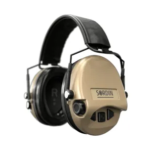Elektronické chrániče sluchu Supreme Mil-Spec AUX SFA Sordin® – Piesková (Farba: Piesková) #2384876