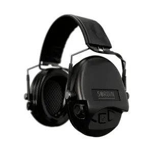 Elektronické chrániče sluchu Supreme Mil-Spec AUX Sordin® – Čierna (Farba: Čierna) #2384878