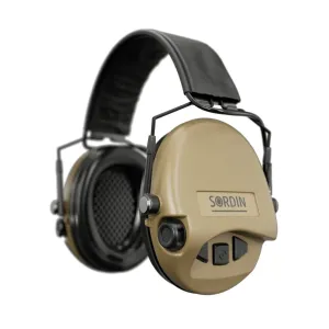 Elektronické chrániče sluchu Supreme Mil-Spec AUX Sordin® – Piesková (Farba: Piesková) #2384879