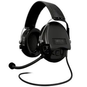 Elektronické chrániče sluchu Supreme Mil-Spec CC Sordin®, s mikrofónom – Čierna (Farba: Čierna) #2384870