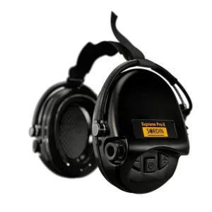 Elektronické chrániče sluchu Supreme Pro-X Neckband Sordin® – Čierna (Farba: Čierna) #5809768